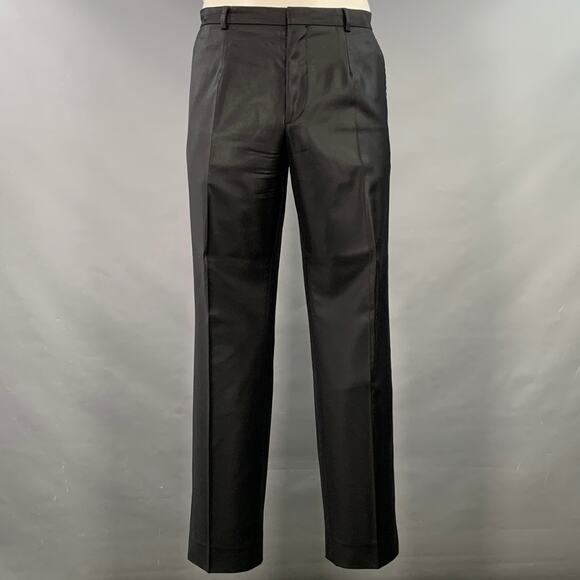 HUGO BOSS Size 44 Black Wool Single Breasted Notch Lapel Suit - Picture 4 of 16